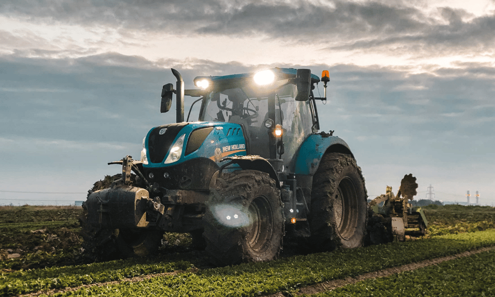 New Holland Working in a Field for the field workrate calculator